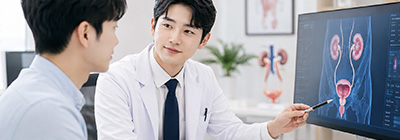 비뇨기과 병원 홈페이지 포트폴리오 이미지